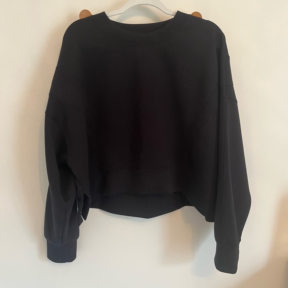YPB Black Cropped Sweatshirt